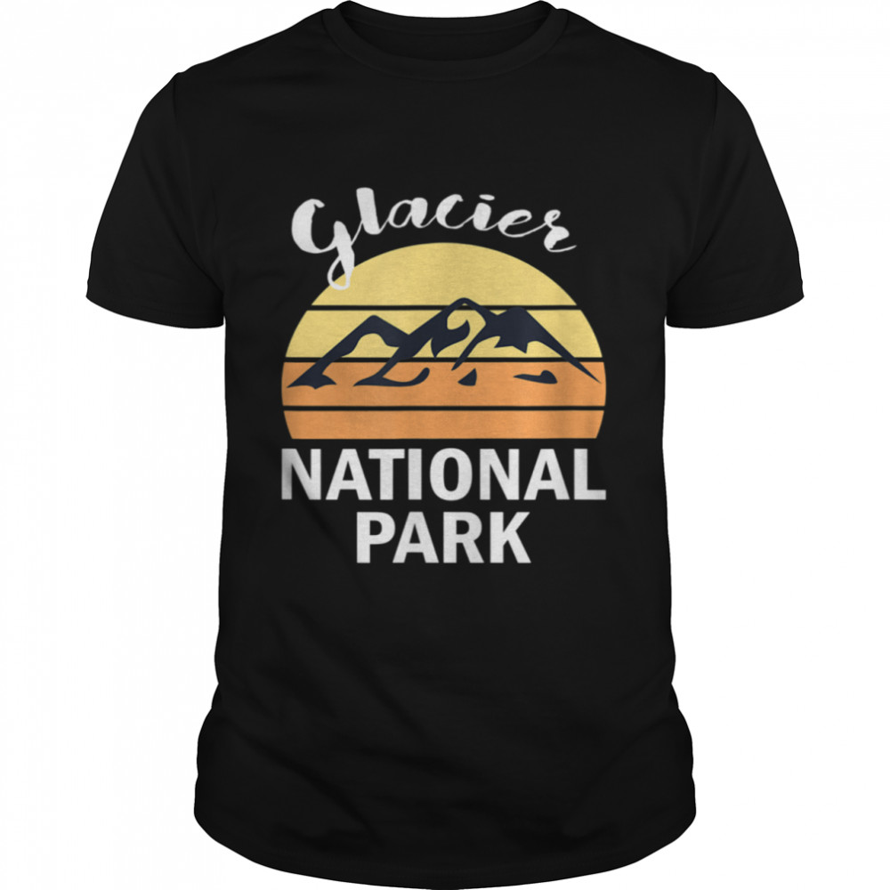 Glacier National Park Mountain Hiking shirt Classic Men's T-shirt