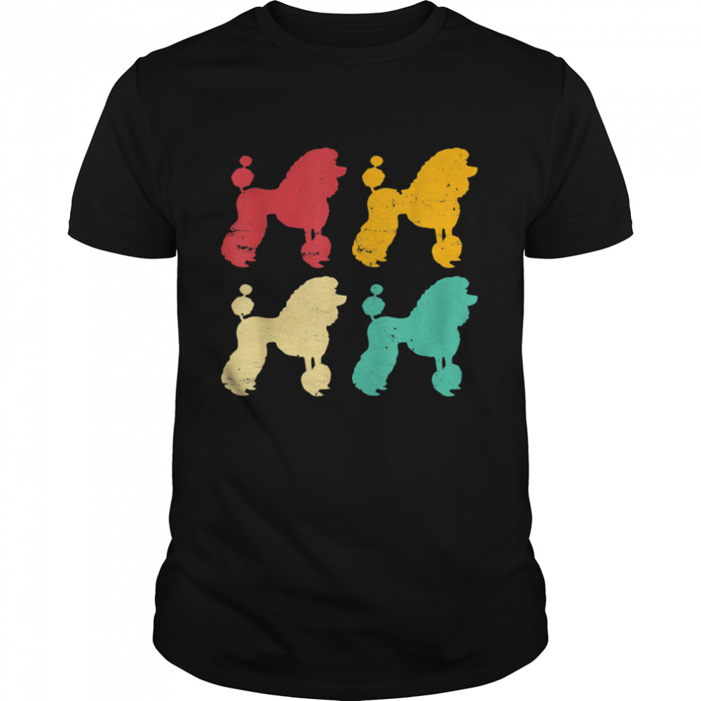 Happys Easters Days Poodles Retros Dogs Dads Dogs Moms shirts