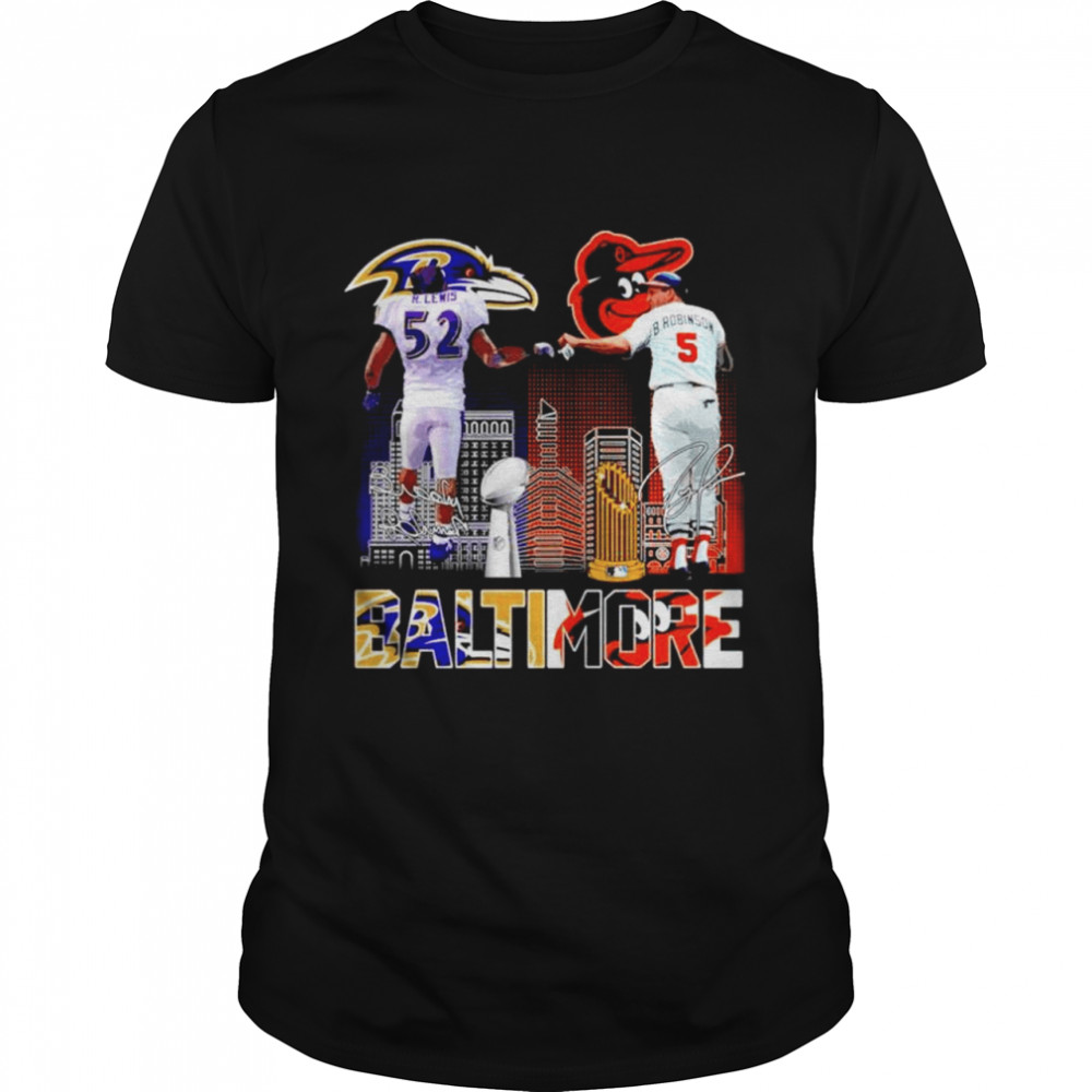 Baltimore Ravens and Baltimore Orioles champions R.Lewis and B.Robinson shirt Classic Men's T-shirt