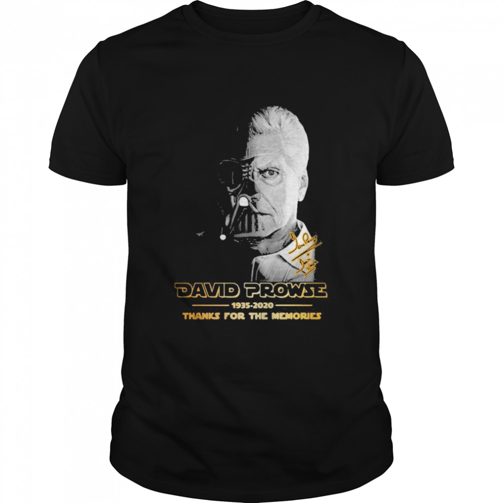 David Prowse 1935-2021 Thanks For The Memories Signature  Classic Men's T-shirt