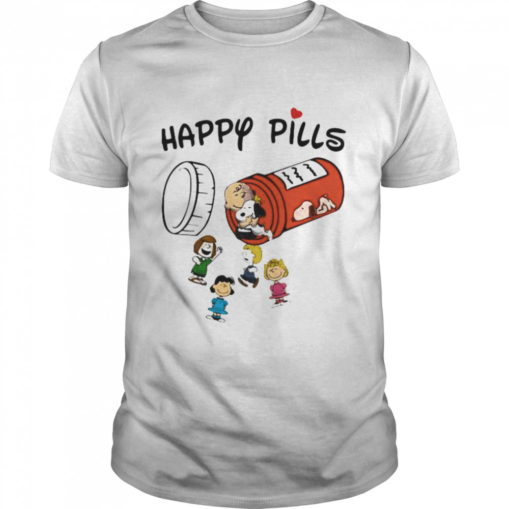 Happy Pill Charlie Snoopy Vs Friends Shirts