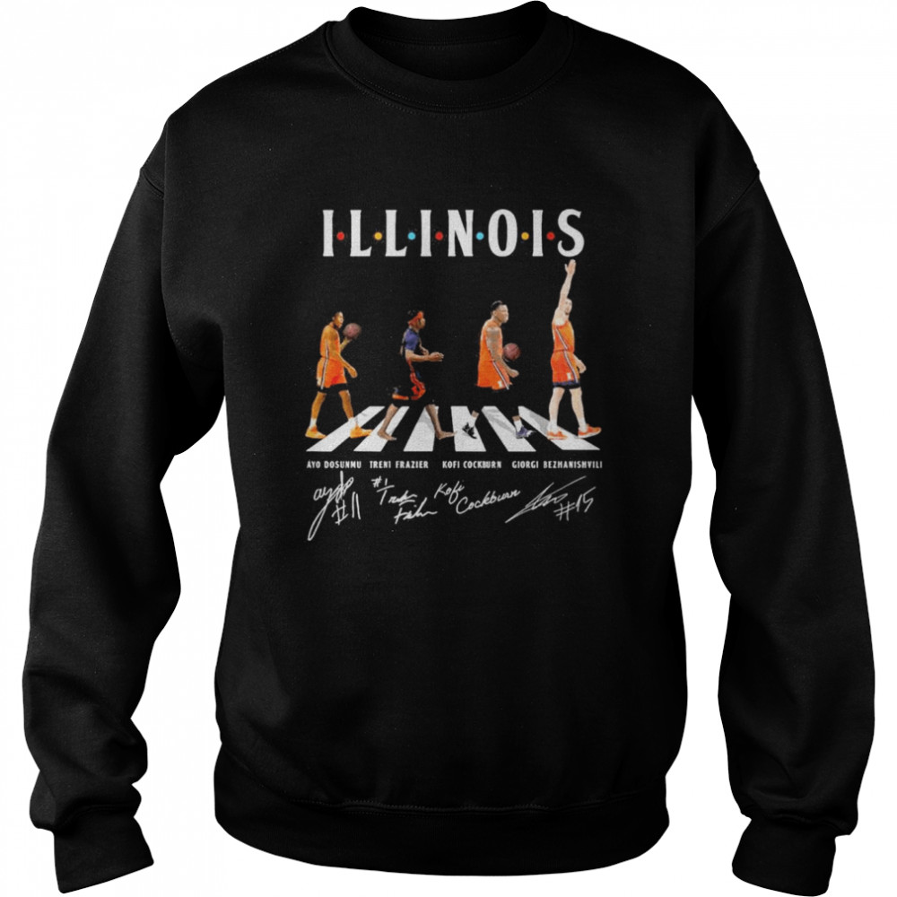 Illinois Abbey Road Signatures Unisex Sweatshirt