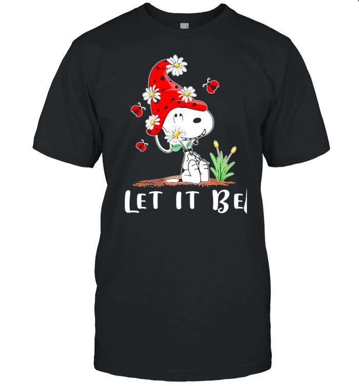 Let It Be Snoopy Wear Hat Gnome Shirt