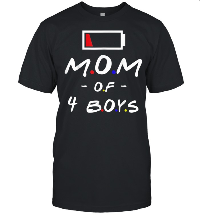 Mom Of 4 Boys Mothers Day From Daughter Son For Mom shirt Classic Men's T-shirt