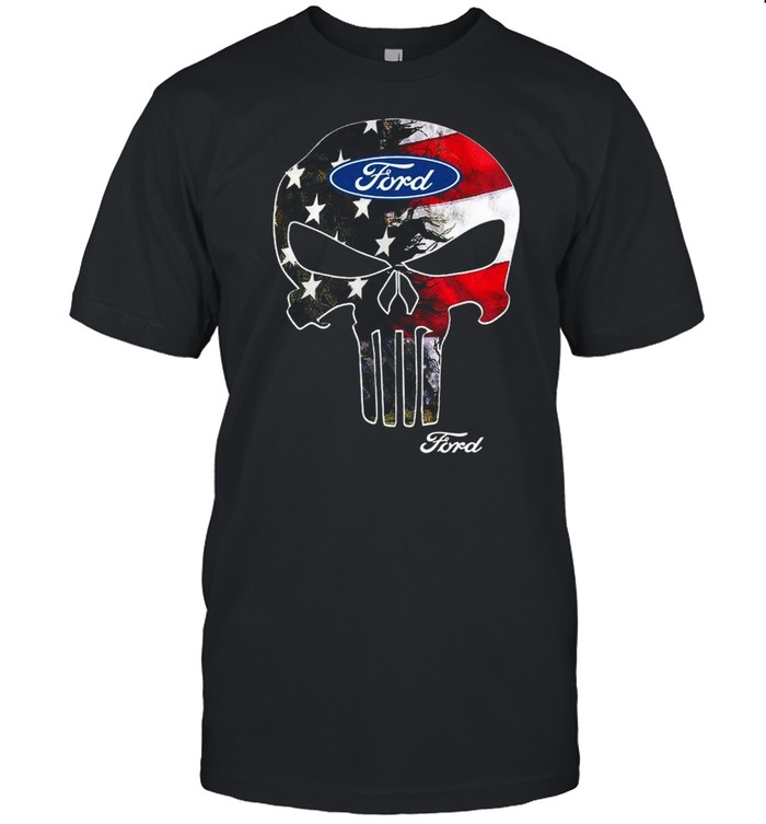 Skull Ford American Flag shirts