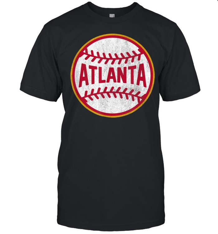 Vintage Atlanta Baseball Stitches  Classic Men's T-shirt