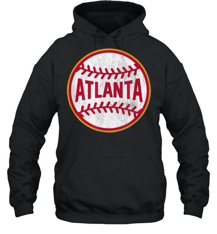 Vintage Atlanta Baseball Stitches  Unisex Hoodie