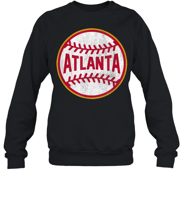 Vintage Atlanta Baseball Stitches  Unisex Sweatshirt