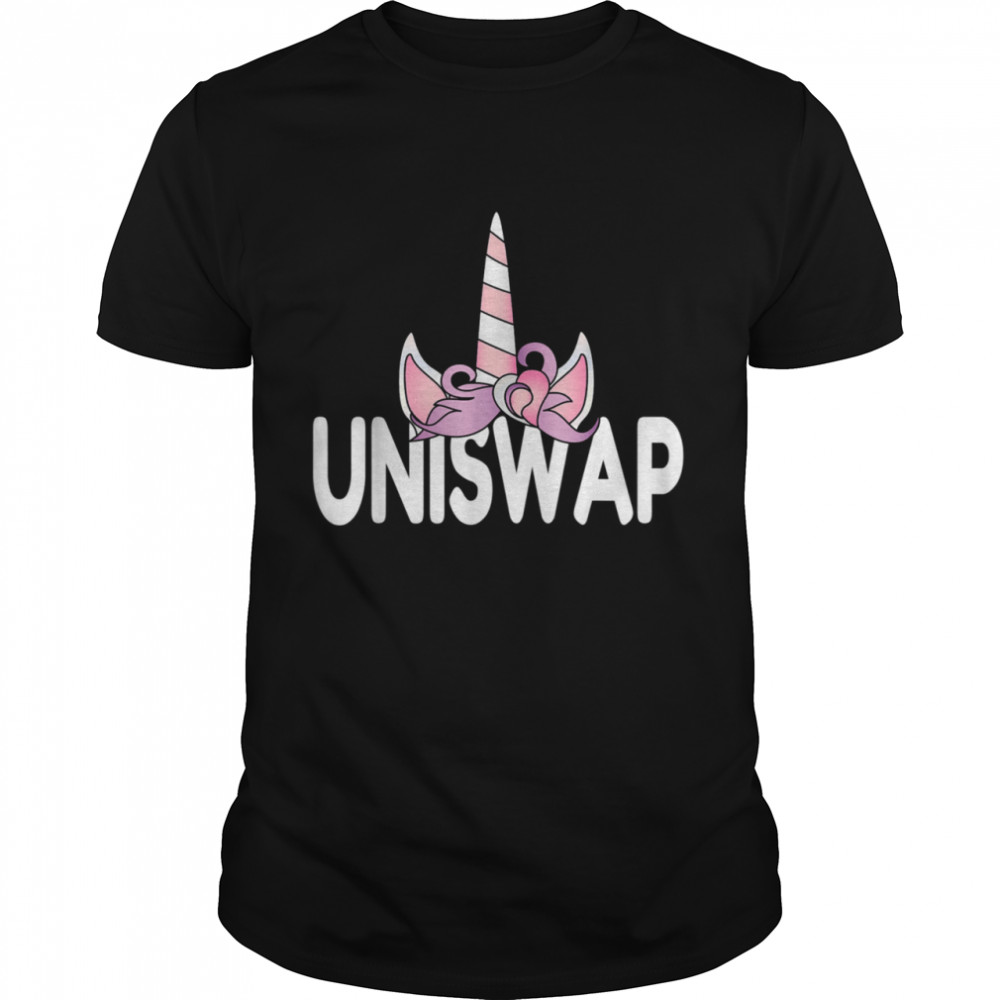 Uniswap Unicorn Image Cryptocurrency Shirt