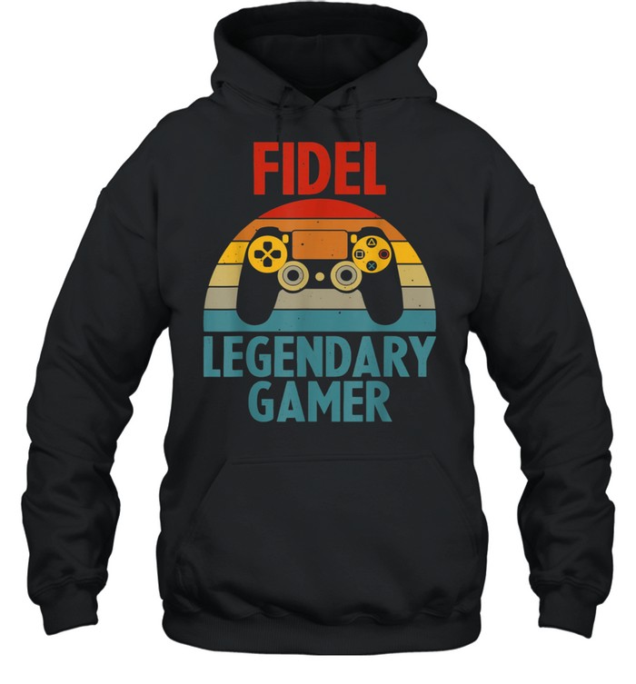 FIDEL Name Personalized Gaming Geek Birthday shirt Unisex Hoodie