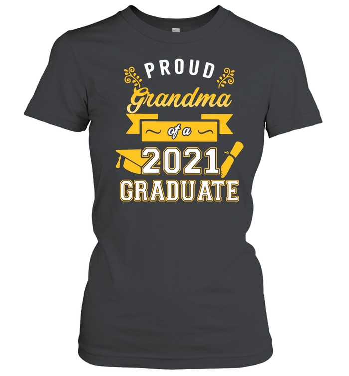 Proud Dad Of A 2021 Graduate Gold T-shirt Classic Women's T-shirt