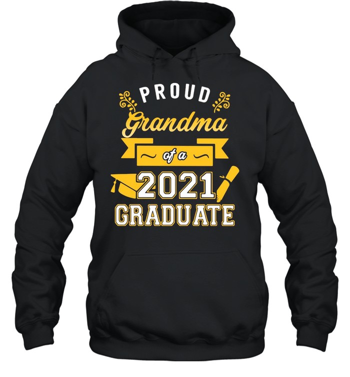 Proud Dad Of A 2021 Graduate Gold T-shirt Unisex Hoodie