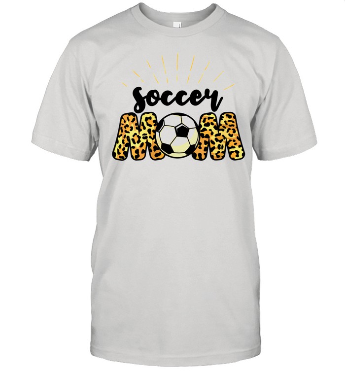 Soccer Mom Leopard Soccer Mom Mother's Day 2021 Shirt