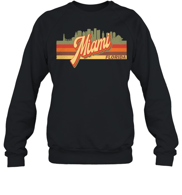 Vintage 80s 70s MIAMI Retro Florida shirt Unisex Sweatshirt