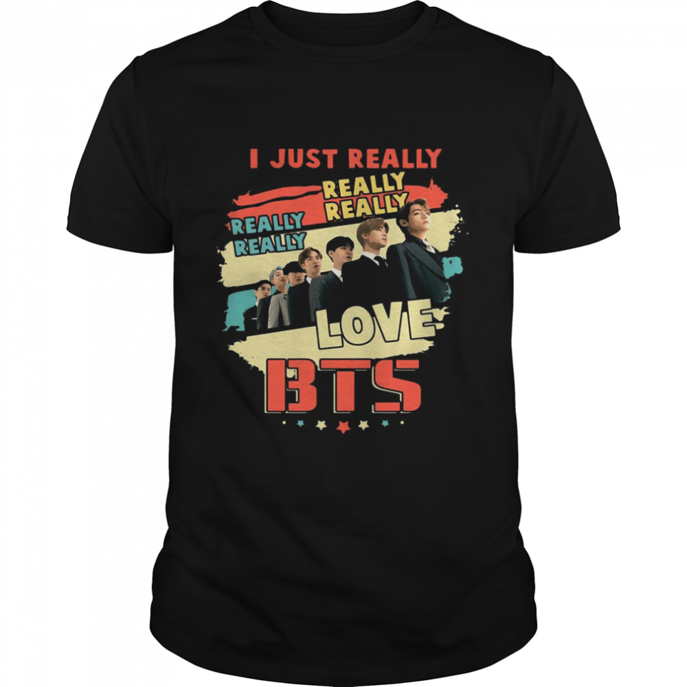 Is Justs Reallys Loves BTSs Vintages T-shirts