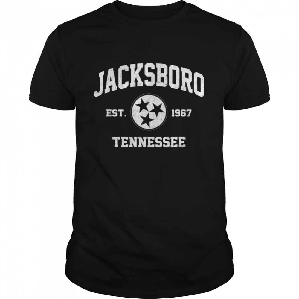 Jacksboro Tennessee TN vintage state Athletic Shirt
