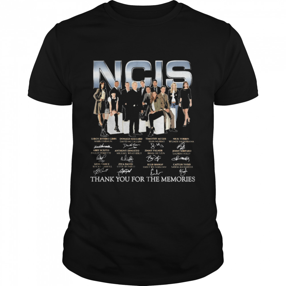 Ncis Movie 2021 signatures thank you for the memories shirts