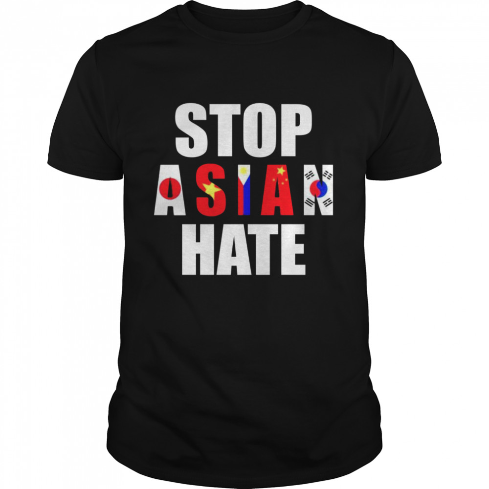 Stop Asian Hate Japan Vietnam Philippin China Korea shirt Classic Men's T-shirt