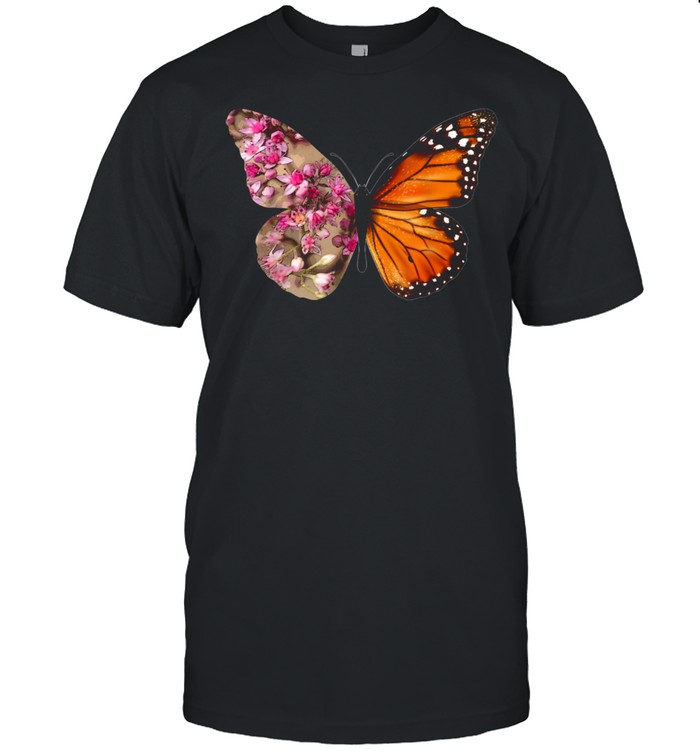 Monarch butterfly Milkweed Plant botanical gardens  Classic Men's T-shirt