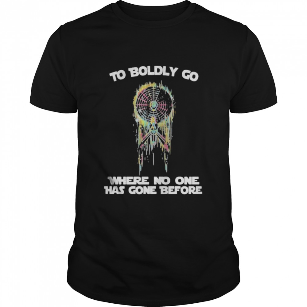 To Boldly Go Where No One Has Gone Before  Classic Men's T-shirt