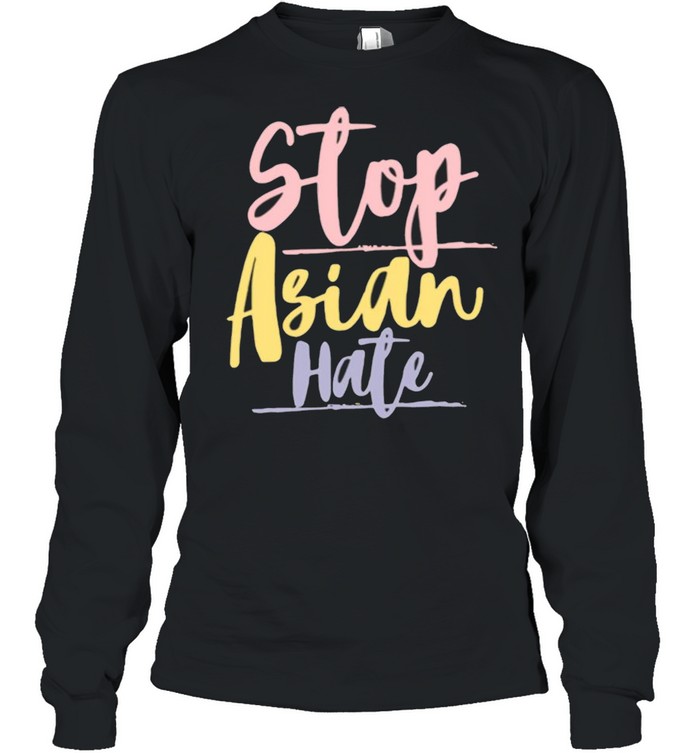 Vintage Stop Asian Hate Long Sleeved T-shirt
