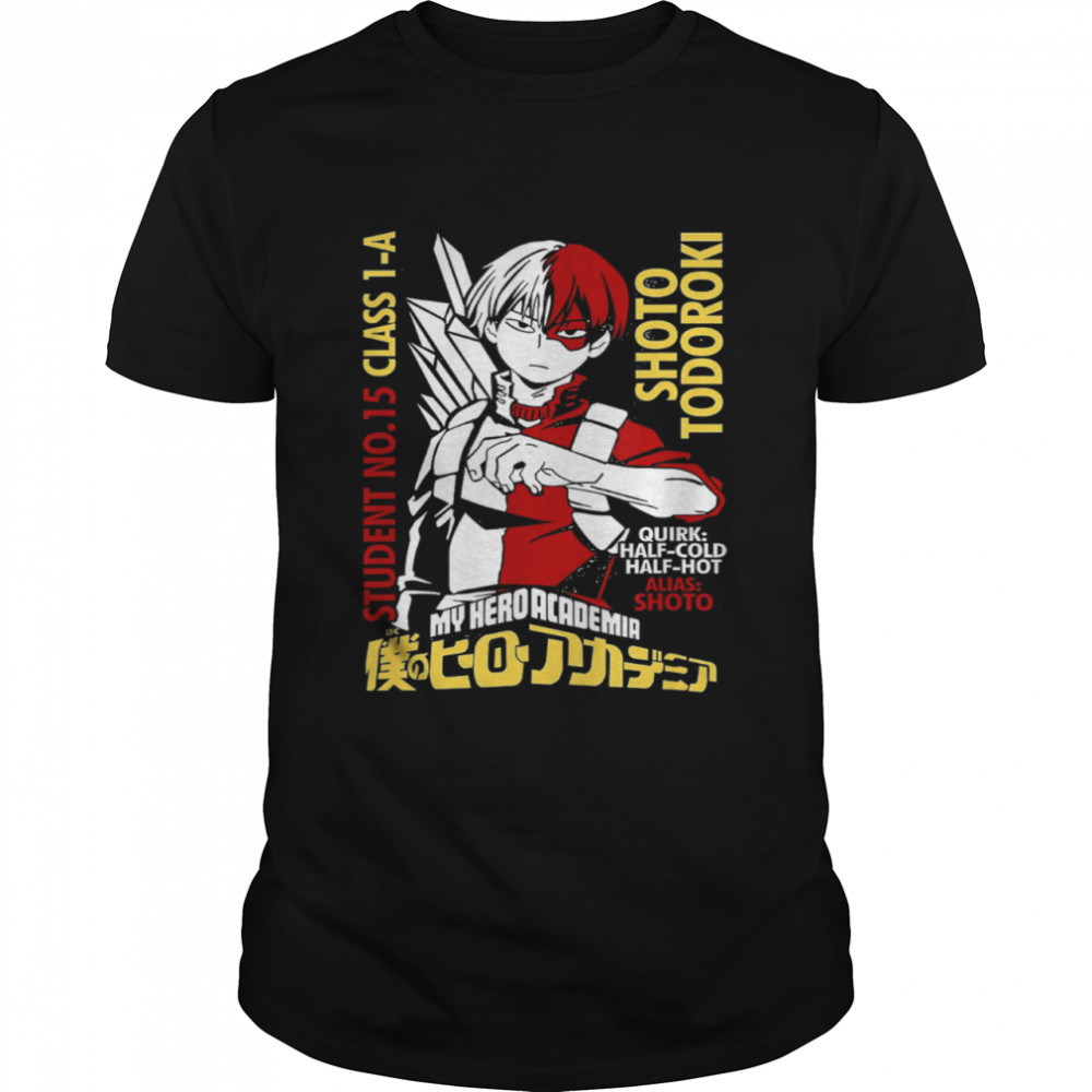 Academia My Heros Todoroki Shirts