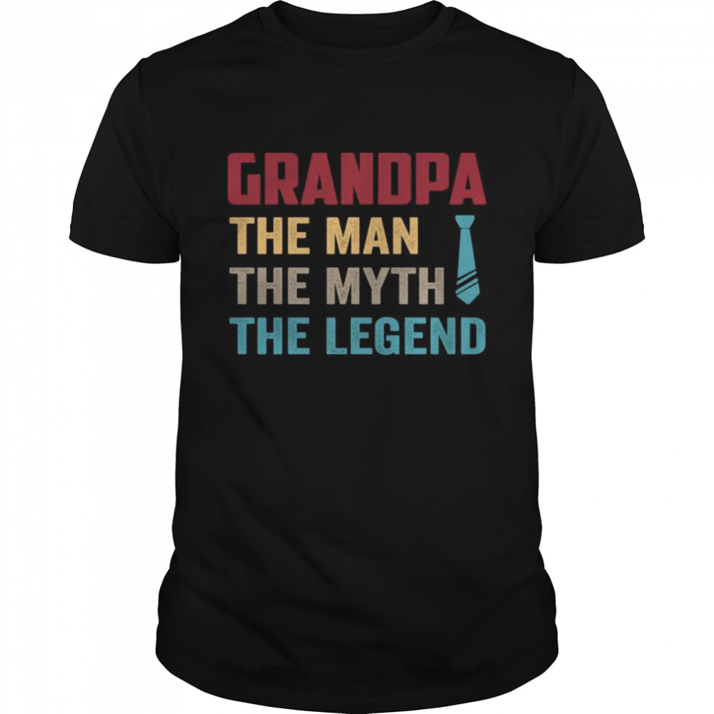 Grandpa the man the myth the legend vintage shirt