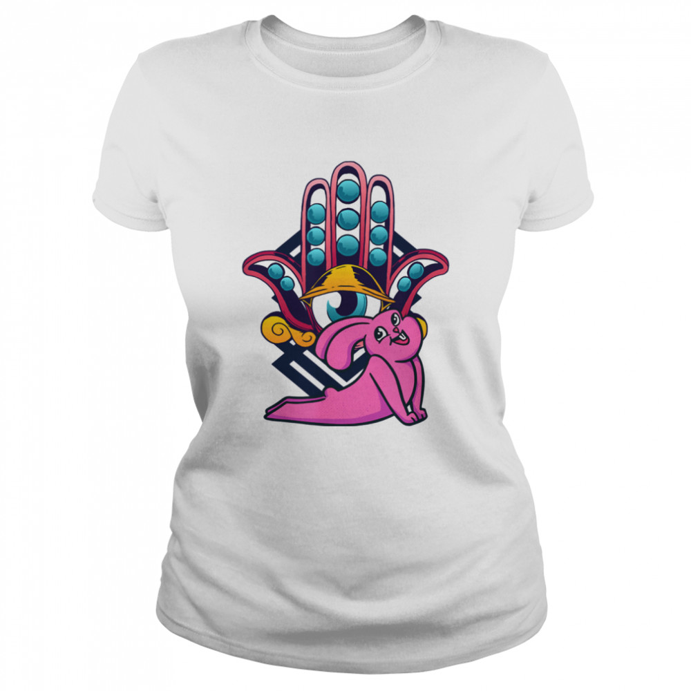 Yoga meditations Rabbit Contrology Pilates Classic Women's T-shirt