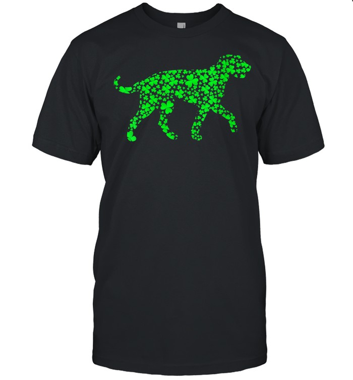Shamrock Leaf Irish Wolfhound Dog St. Patrick's Day Shirt