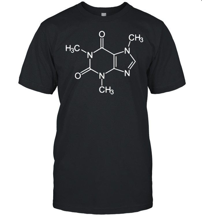 Caffeine Molecule Science Themed Coffee Shirts