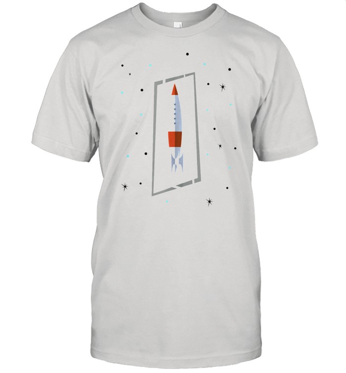 Mid Century Modern Space Ship  Classic Men's T-shirt