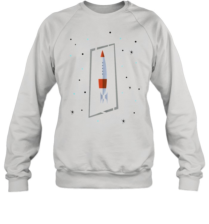 Mid Century Modern Space Ship  Unisex Sweatshirt