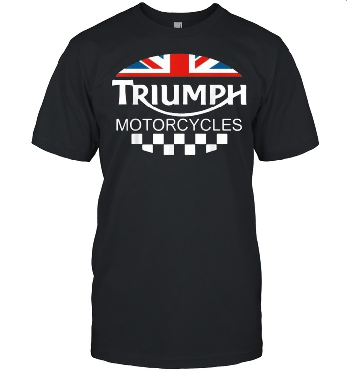 Motorcycle Triumph Biker Uk United Kingdom Flag Shirts