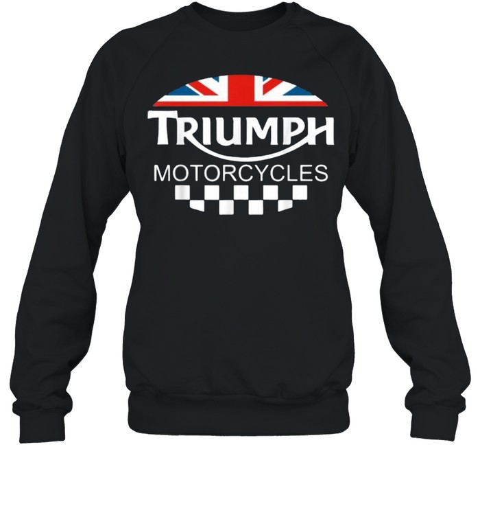 Motorcycle Triumph Biker Uk United Kingdom Flag Unisex Sweatshirt