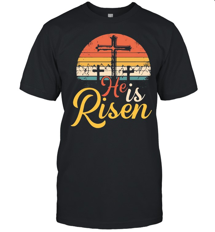 Cross He Is Risen Vintage shirt Classic Men's T-shirt