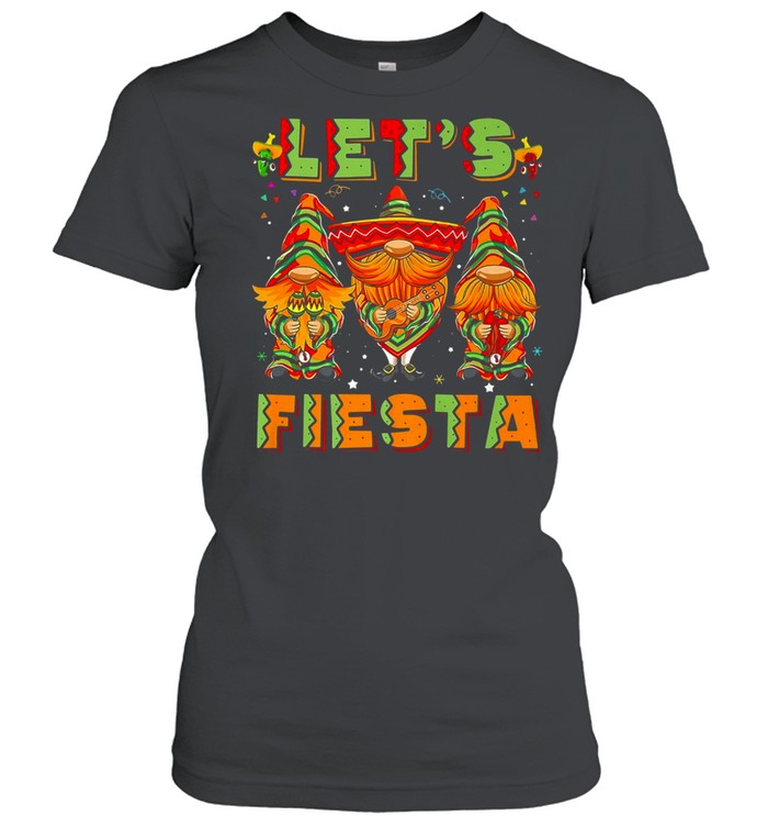 Lets Fiesta Cinco De Mayo Latin Gnomes Mexican T-shirt Classic Women's T-shirt