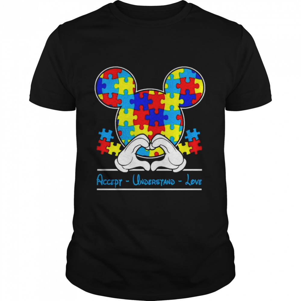 Autism Mickey Mouse accept understand love shirts