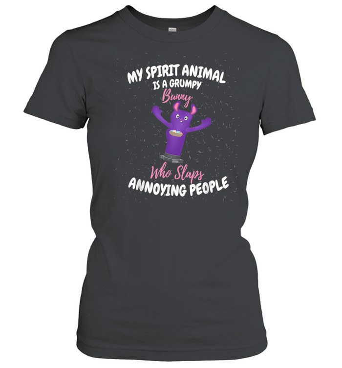 My Spirit Animal is a Grumpy Bunny Bunny Classic Women's T-shirt