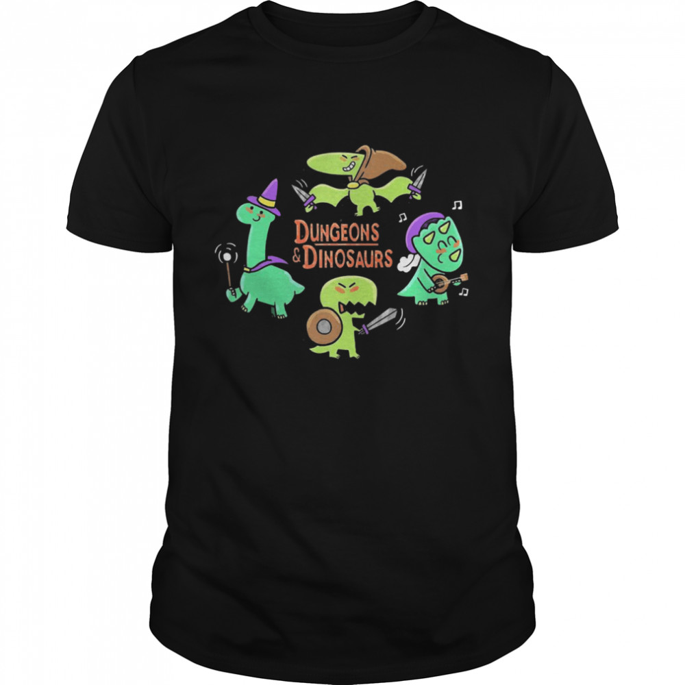 Dungeonss ands dinosaurss shirts