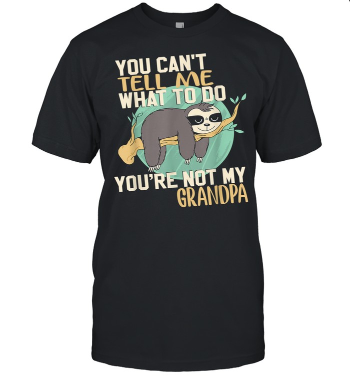 Sloths Yous Cans'ts Tells Mes Whats Tos Dos Yous'res Nots Mys Grandpas Shirts