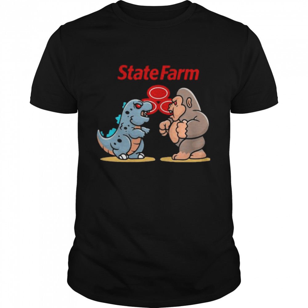 State Farm Baby Kong And Baby Godzilla  Classic Men's T-shirt