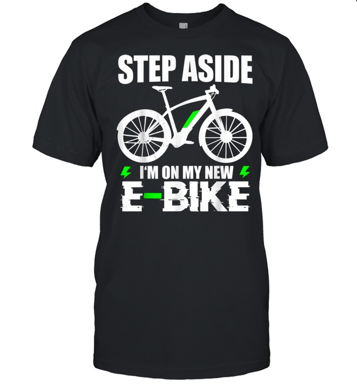 New EBike Saying Old Man Father Dad Cyclist Bicylce shirts