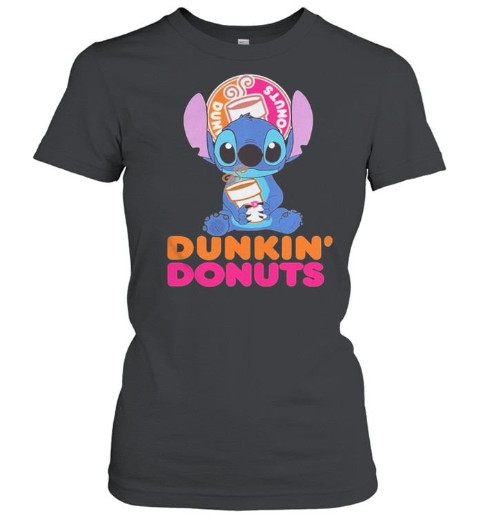 Baby Stitch hug Dunkin Donuts 2021 shirt Classic Women's T-shirt