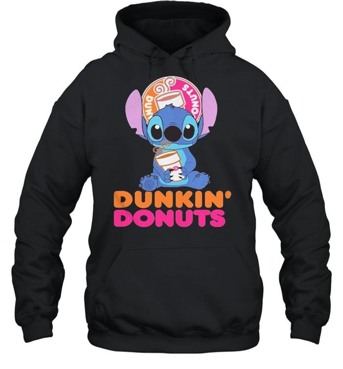 Baby Stitch hug Dunkin Donuts 2021 shirt Unisex Hoodie