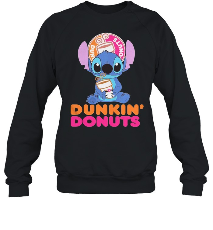 Baby Stitch hug Dunkin Donuts 2021 shirt Unisex Sweatshirt