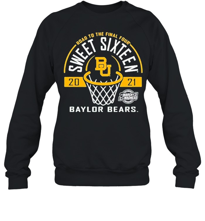 Baylor Bears Green Road To The Final Four 2021 Sweet Sixteen shirt Unisex Sweatshirt