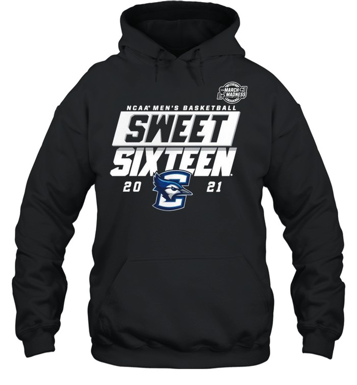 Creighton Bluejays 2021 NCAA Men’s Basketball Tournament March Madness Sweet 16 Bound High Post shirt Unisex Hoodie