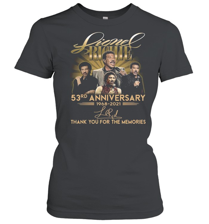 Lionel Richie 53rd Anniversary 1968 2021 Signatures Thank You shirt Classic Women's T-shirt