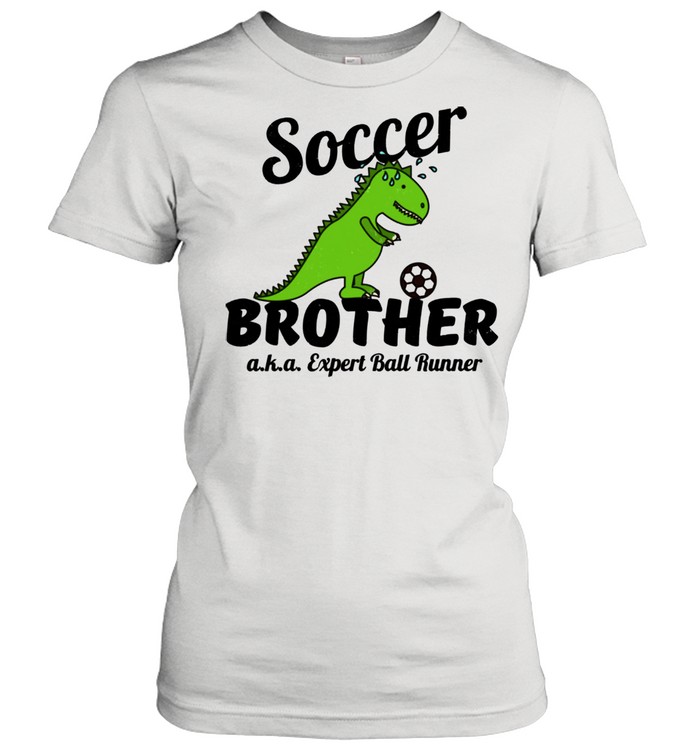 Little Brother Soccer Ball Runner Distressed shirt Classic Women's T-shirt