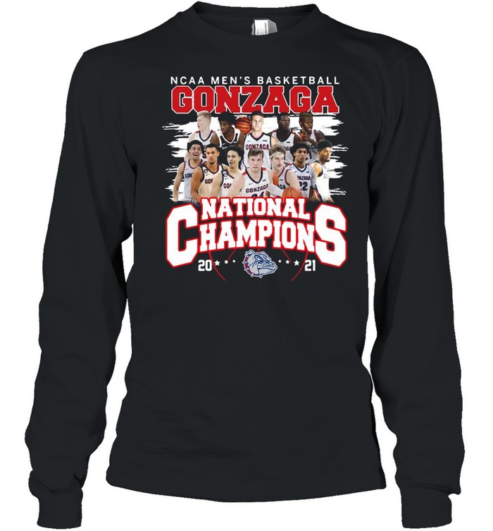 Ncaa mens basketball Gonzaga Bulldogs national champions 2021 shirt Long Sleeved T-shirt